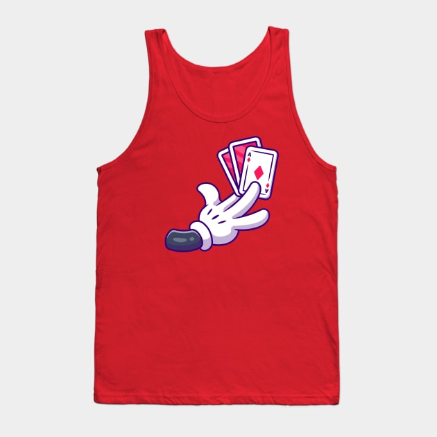 Hand Holding Card Tank Top by Catalyst Labs